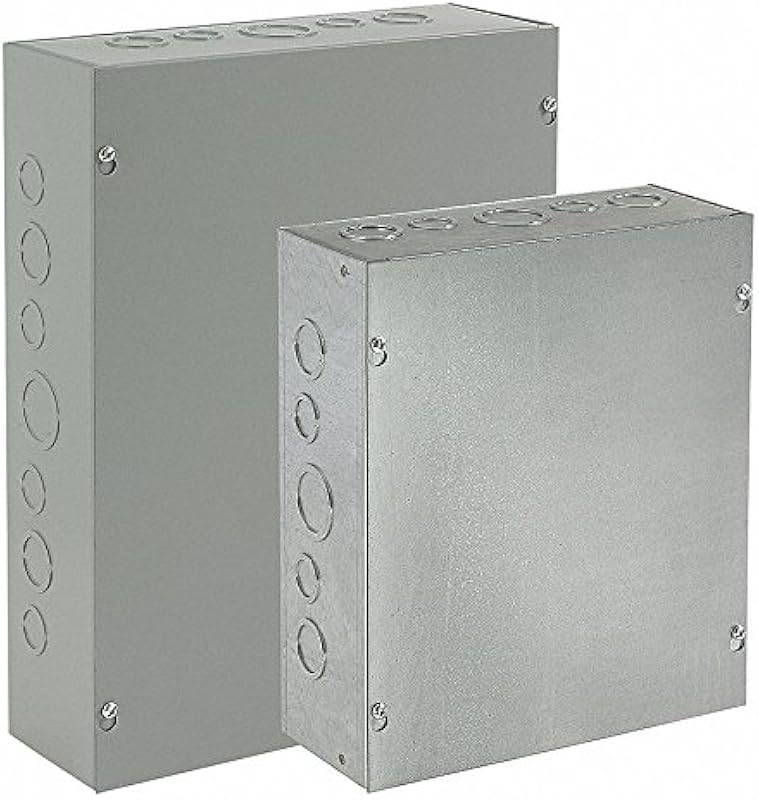 Hoffman Enclosure Metallic Enclosure Gray Knockouts
